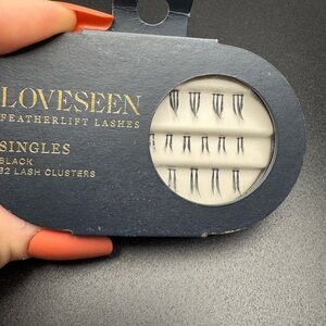 Loveseen Featherlift Lashes Singles-32 Lash Clusters Black